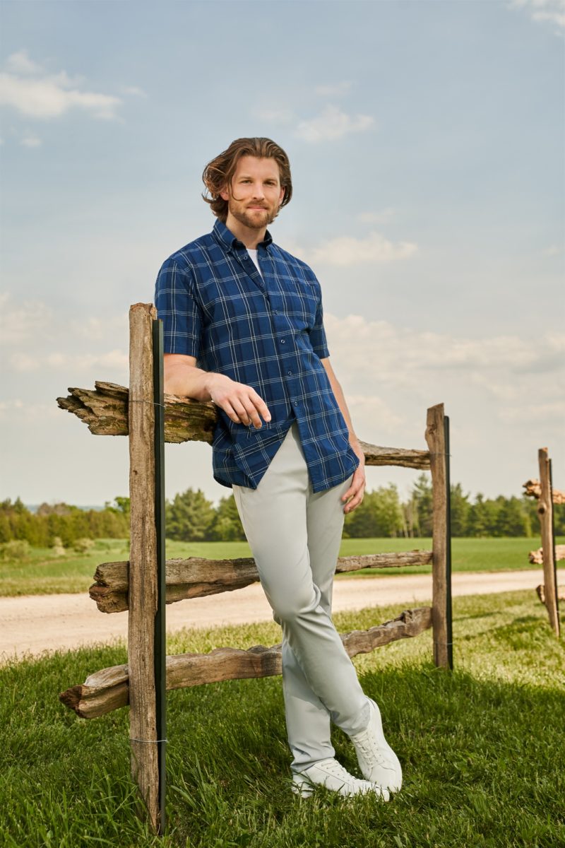 Fashion Model posing at Barn venue