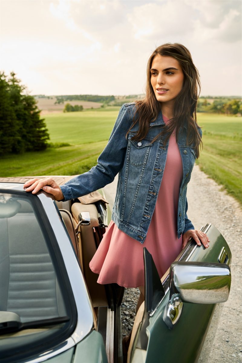 Fashion Model posing at Barn venue