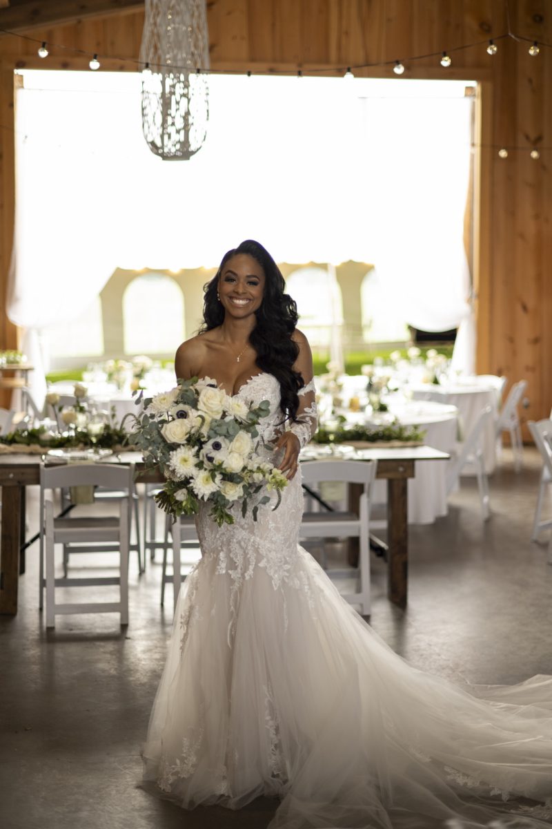 Wedding reception in the barn