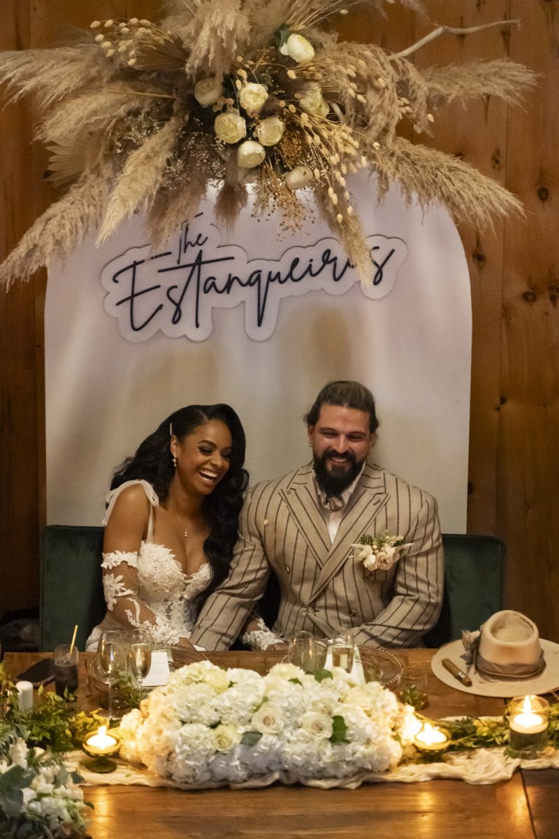 Wedding reception in the barn