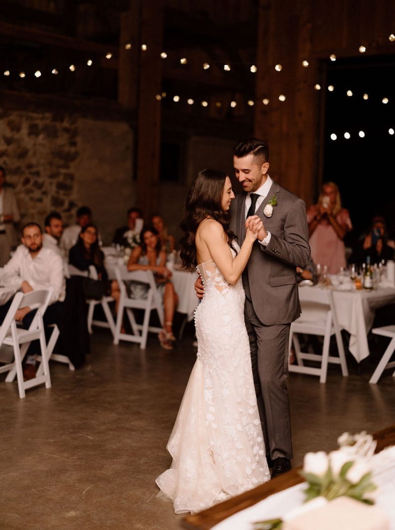 First dance in the barn