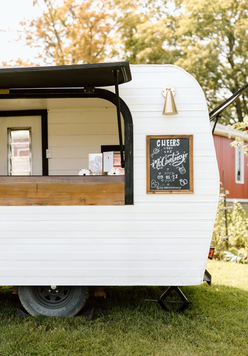 Outdoor bar setup