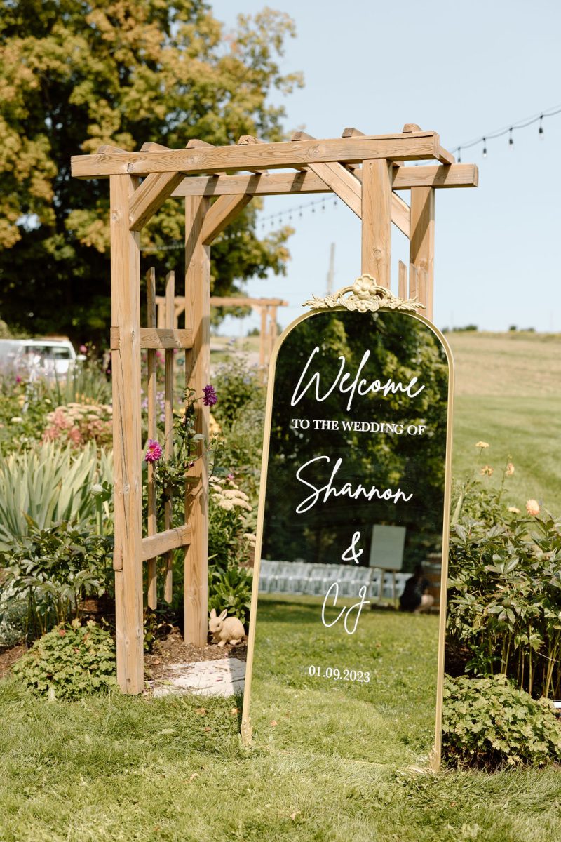 Outdoor ceremony setup